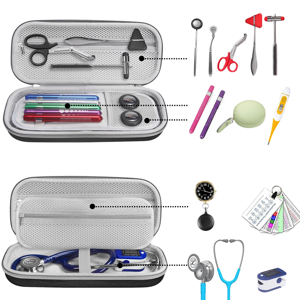 Hard Stethoscope Case Stethoscope Accessories For Medical Accessories Stethoscopes,Nurse Penlight and EMT Medical Scissors