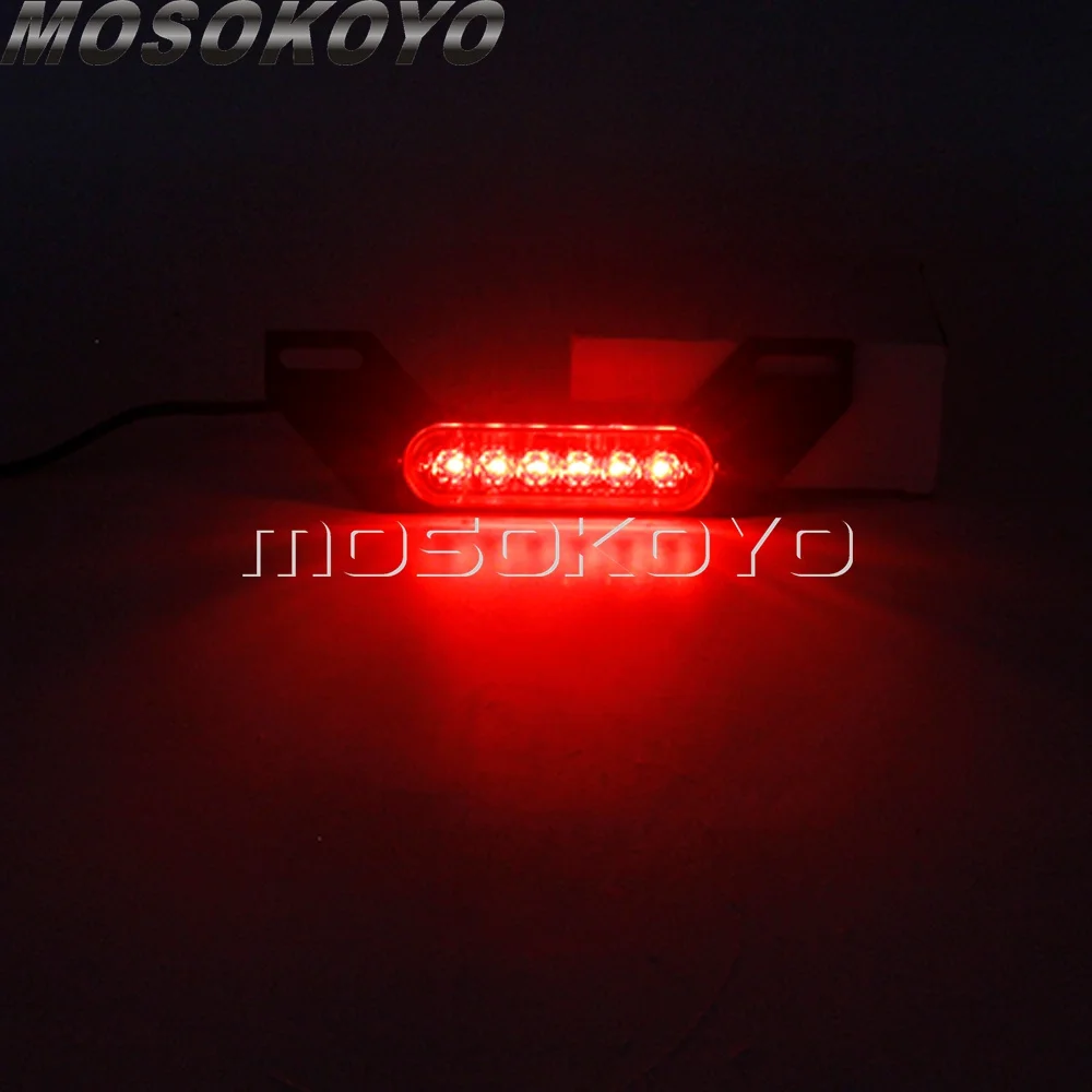 Impermeabile moto LED B6 targa ausiliaria lampada freno fanale posteriore per BMW Honda Suzuki Kawasaki Ducati Cafe Racer