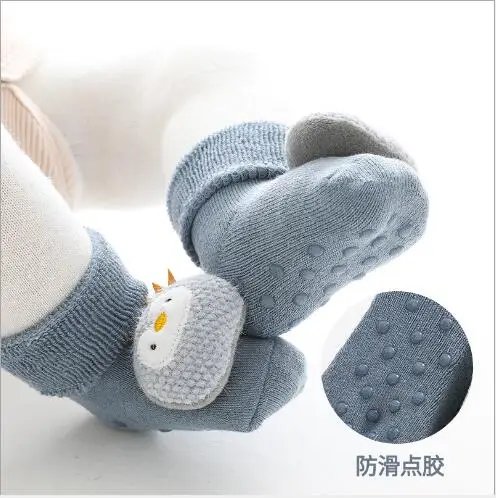 0-3 jahr Winter dick terry kinder socken warme baby rohr socken nette puppe baby junge mädchen nicht-slip boden socken