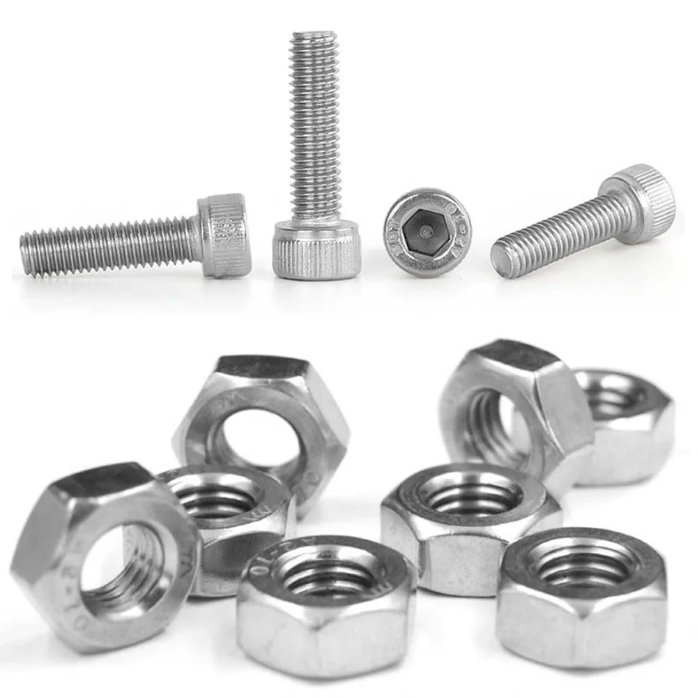 304 viti M3 acciaio inossidabile esagono incassato esagono incassato vite a brugola lunghezza 10-30mm