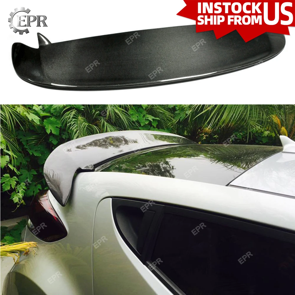 

For Hunydai Veloster Carbon Fiber D Style Rear Trunk Spoiler Wing Lip For Hyundai Veloster Turbo Only Tuning Part Carbon Wing