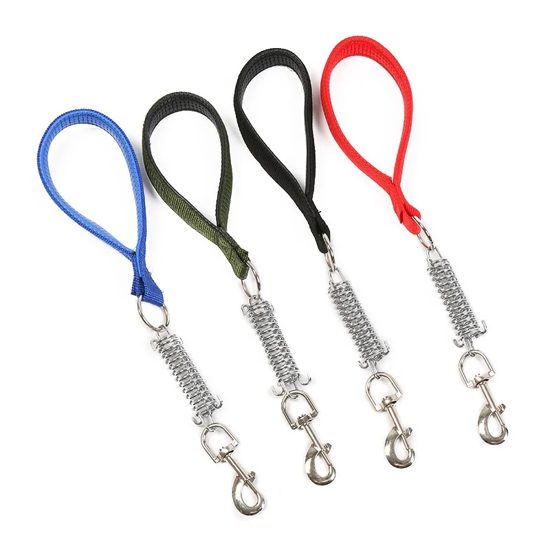 

Short dog Leash Spring buffer Explosion-proof Medium Large big dog chain Traction rope Foam handle dog leashes pet lead