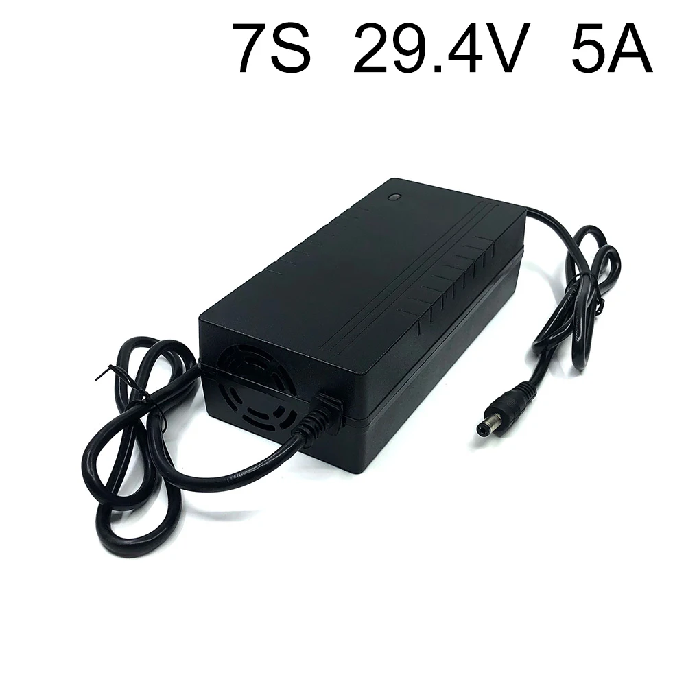 Với 5A Sạc 24V 24Ah 25.9V 7S8P 18650 Li-ion Bộ Pin E-Xe Đạp Xe Đạp Điện 215x90x70mm