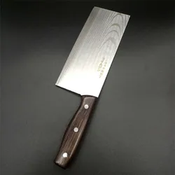 Cuchillo japonés de acero inoxidable con diseño de Damasco, cuchillo de cocina para Chef, herramienta con mango de madera, cuchillo para morera, cuchillo para cortar afilar