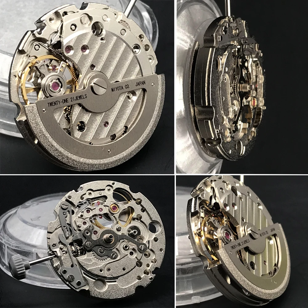 

82S0 Miyota Standard Skeleton Mechanical Movement Top Rated Japan Original Automatic Self-winding Movt Replacement 21 Jewels