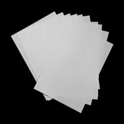 Feuille d'art thermorétractable imprimée à jet d'encre, fournitures de papier A4, artisanat fait main, cadeaux de bricolage amusants, imprimable blanc, 10 pièces