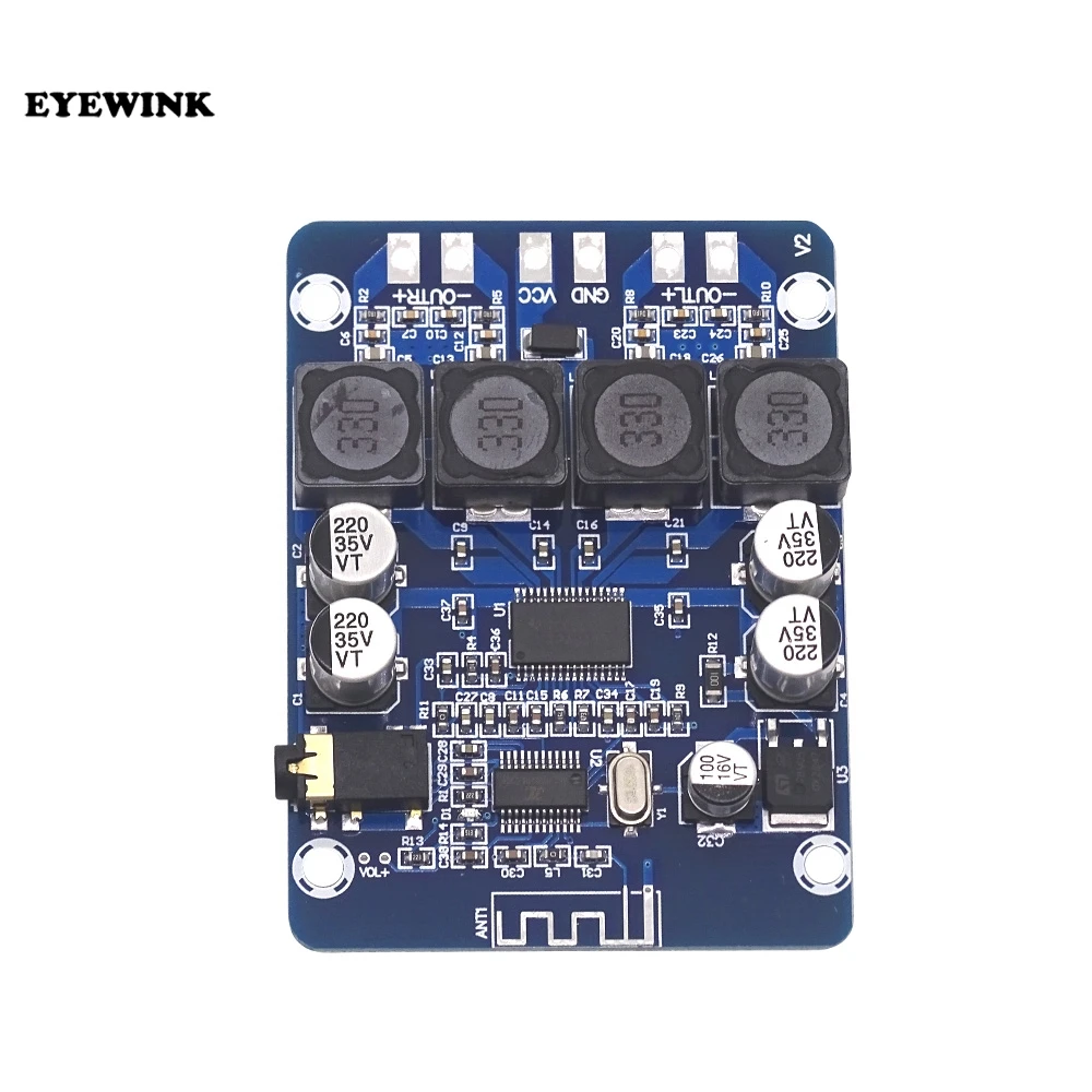 high quality XH-M314 TPA3118 2x45W 12V 24V Stereo audio Bluetooth Digital power Amplifier Board amplificador