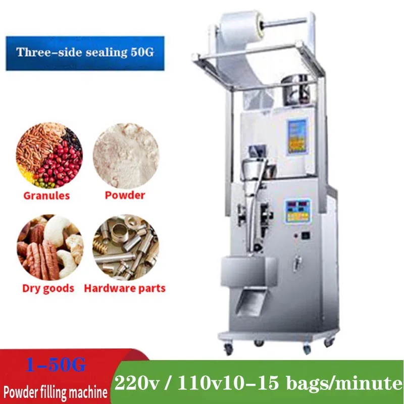 1-50g Leaf Corn Grain Seed Salt Rice Weighing And Filling Machine Niblet Sesame Racking Machine Powder Capsules Filler