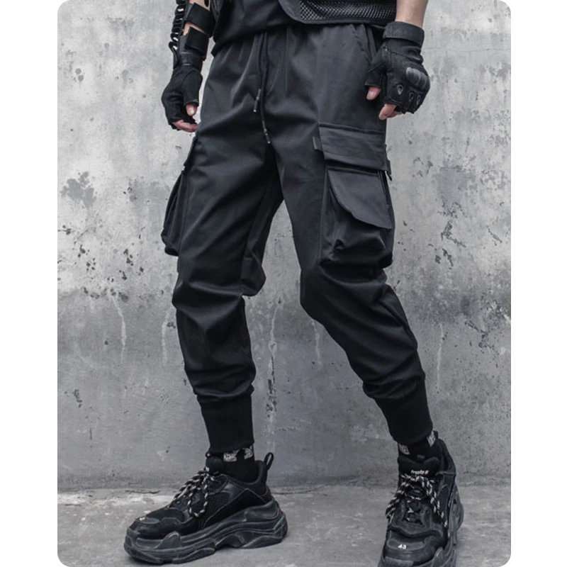 

Function of three-dimensional overalls pocket male beam foot leisure trousers