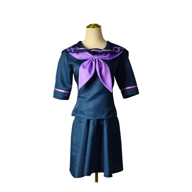 JoJo's Bizarre Adventure Costume Japanese Anime Figue Yamagishi Yukako Top Skirt Bowknot JK Uniform for Women Cosplay Costumes