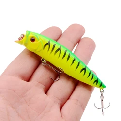 Leurre rigide popper de type poisson nageur, appât Élidéal pour la pêche au brochet, à la carpe, 9cm, 11.5g, 1 unité