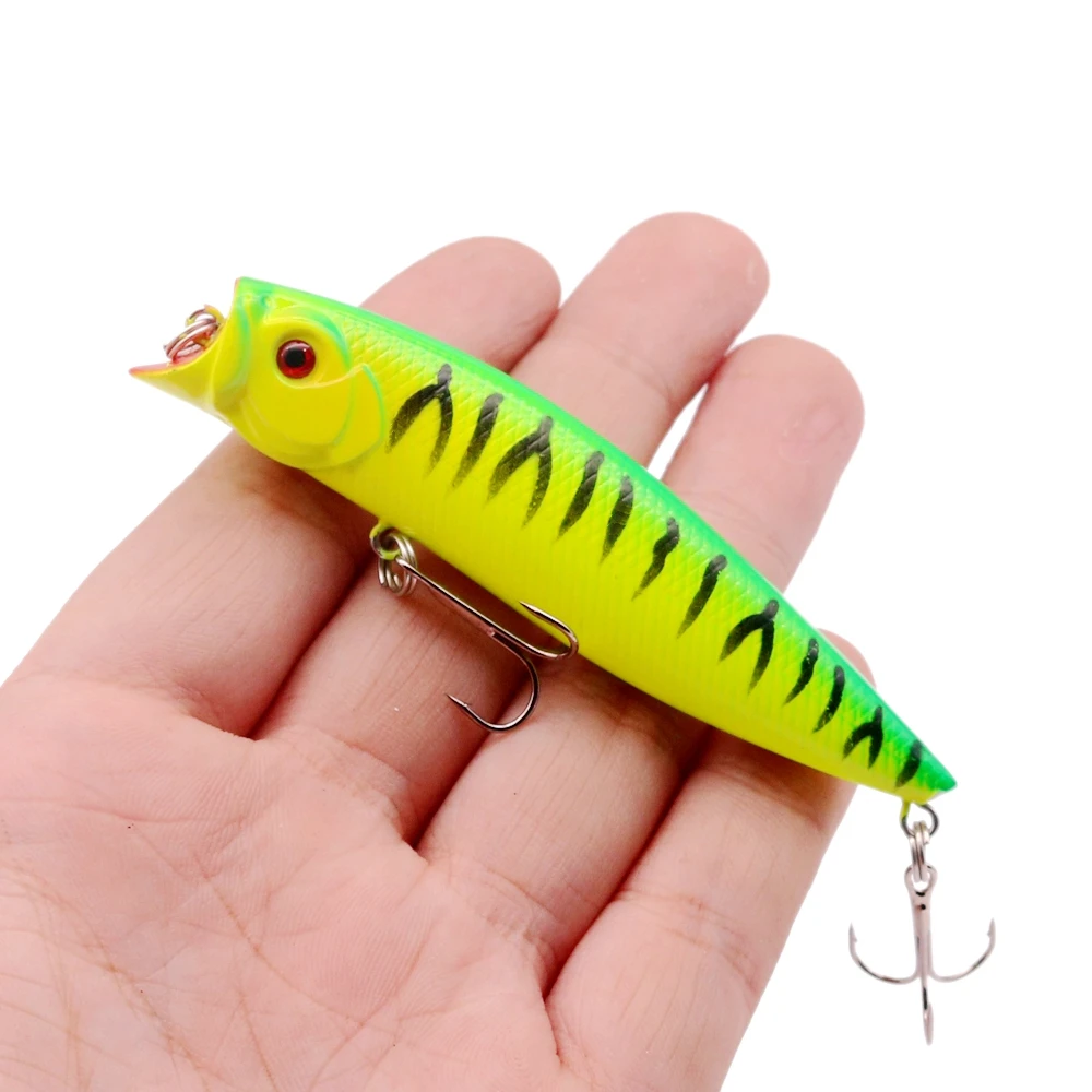 1 szt. Popper przynęty wobblery na szczupaka 9cm/11.5g Top Water Iscas sztuczne twarde przynęty Crankbait Swimbait Pesca Carp Tackl