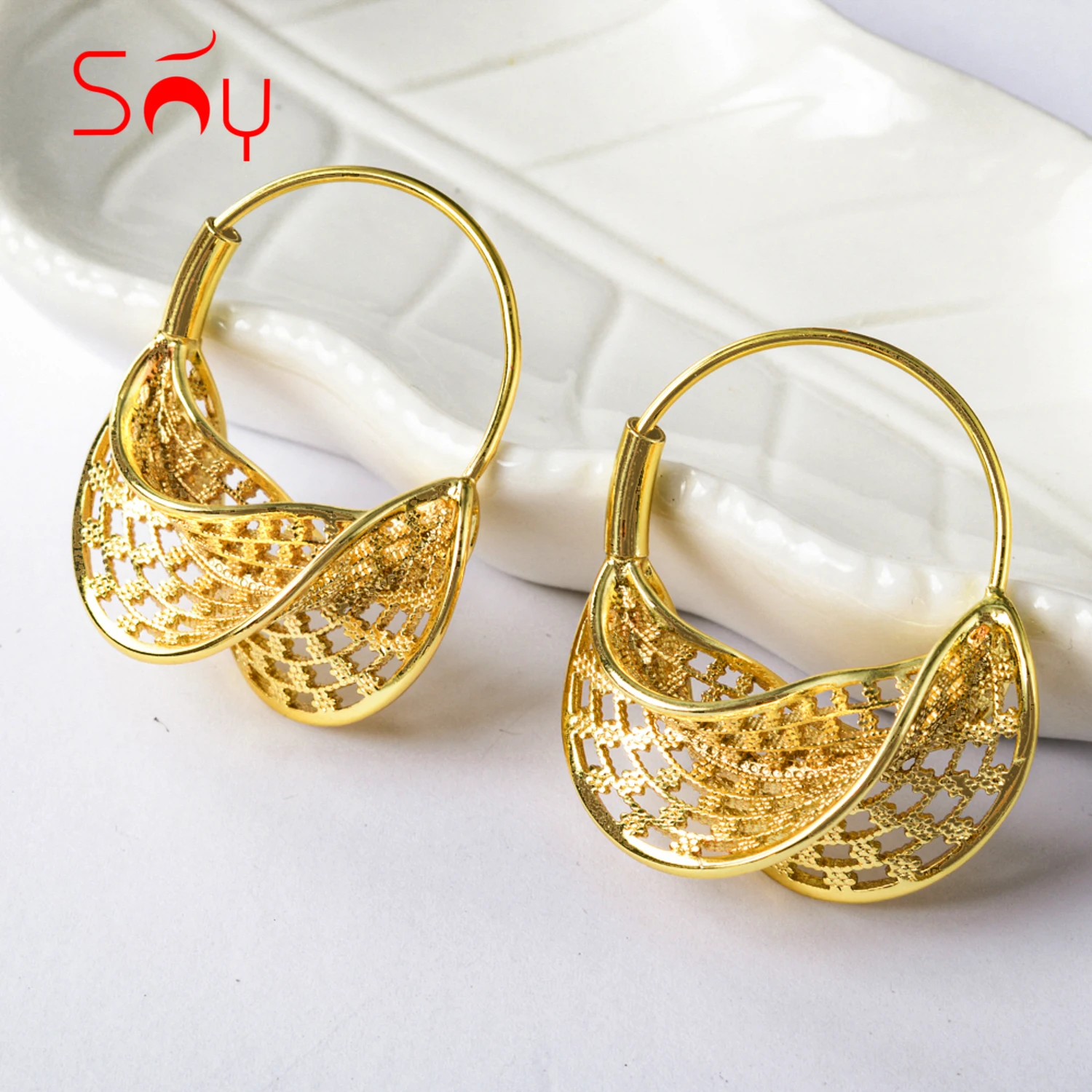 

Sunny Jewelry Fashion Earrings New Design Hoop Earrings For Women High Quality Exquisite Stereoscopic Classic Party