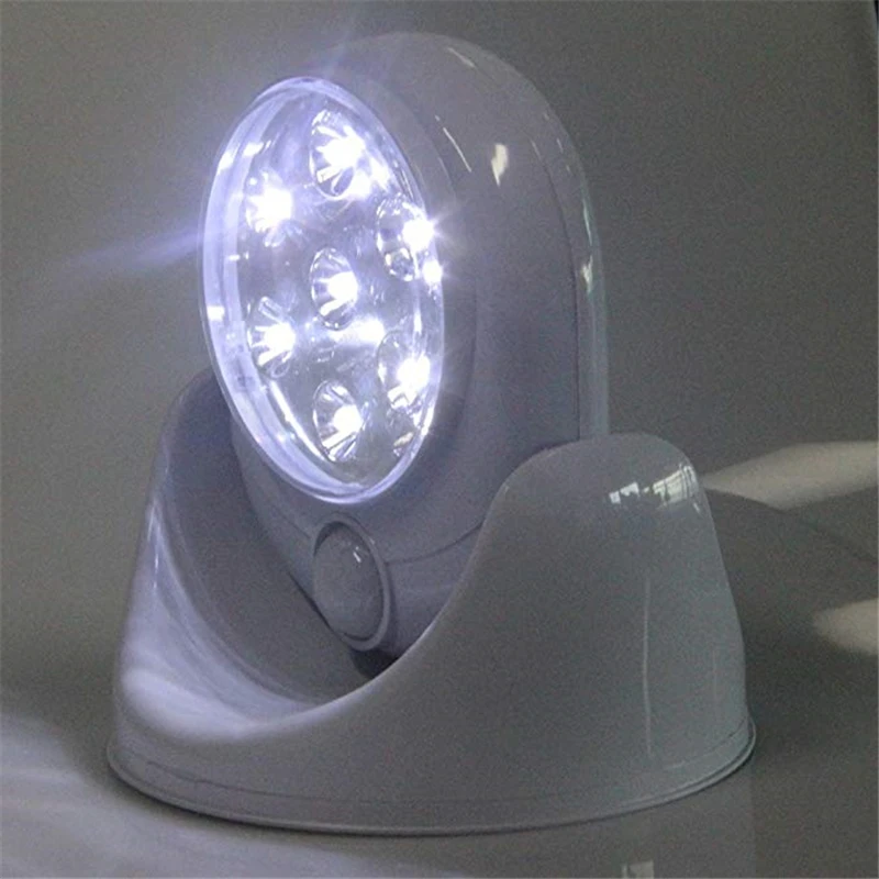 Wireless Infrared Motion Activated Sensor Light Lamp 360 Degree Rotation Motion Wall Lamps toilet night light Outdoor Lights