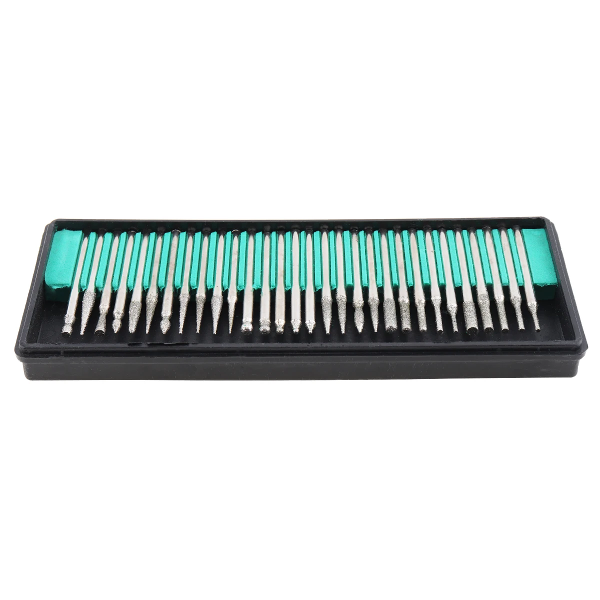 Juego de brocas de rebabas de diamante, juego de herramientas rotativas de grabado de acero de alta velocidad para carpintería, perforación de madera, 30 piezas por juego