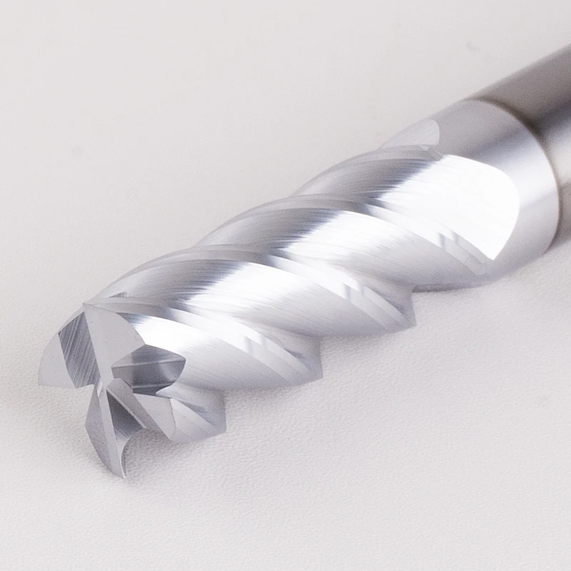 2pcs for copper alloy 6mm or 8mm or 10mm CNC milling cutter solid tungsten carbide end mill cutter