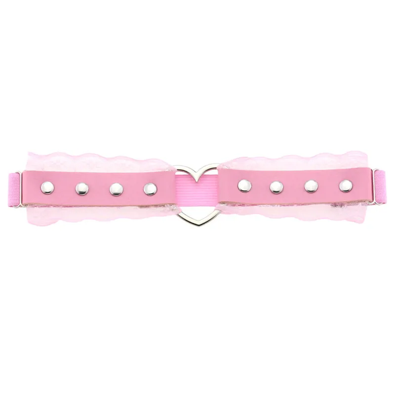 Goth Punk Leg Strap Body Garter Belt Heart Thigh Harness Women Girls Gothic Cosplay Harajuku lace Jewelry lingerie harness