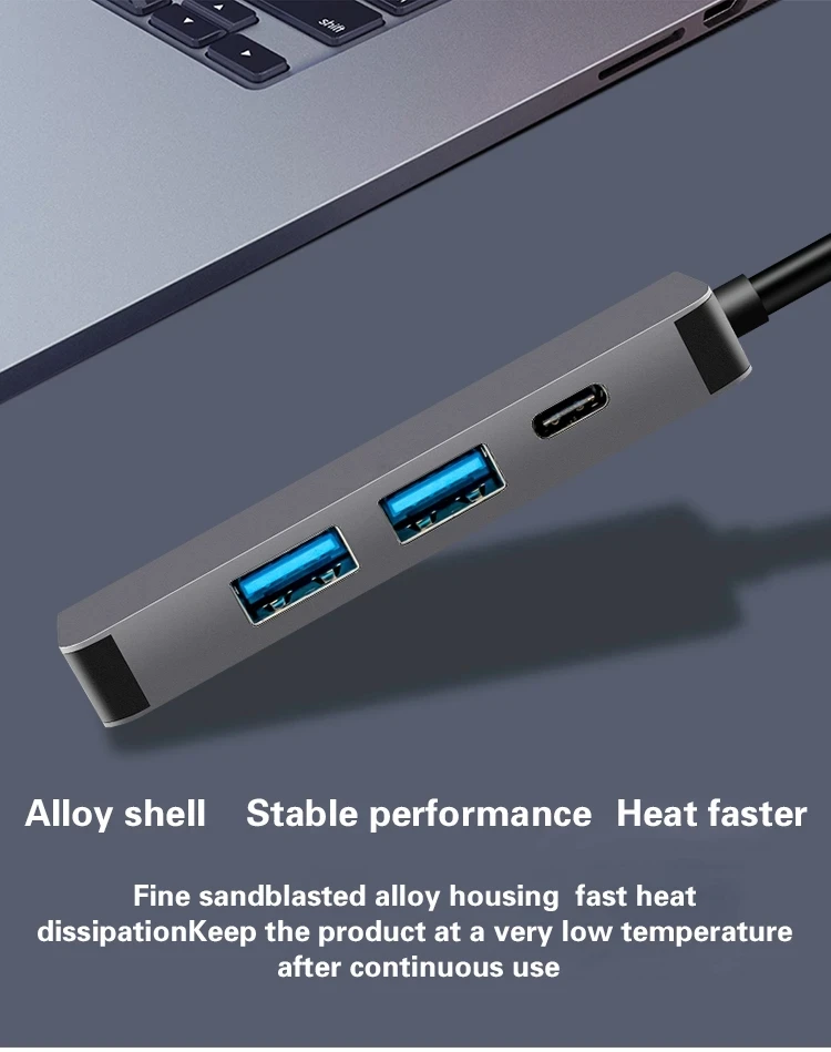 Imagem -03 - Thunderbolt Thunderbolt In1 Usb-c para Hdmi Adaptador 2x Usb3.0 tipo c pd Hub para Huawei P20 Pro Samsung Dex Galaxy s9