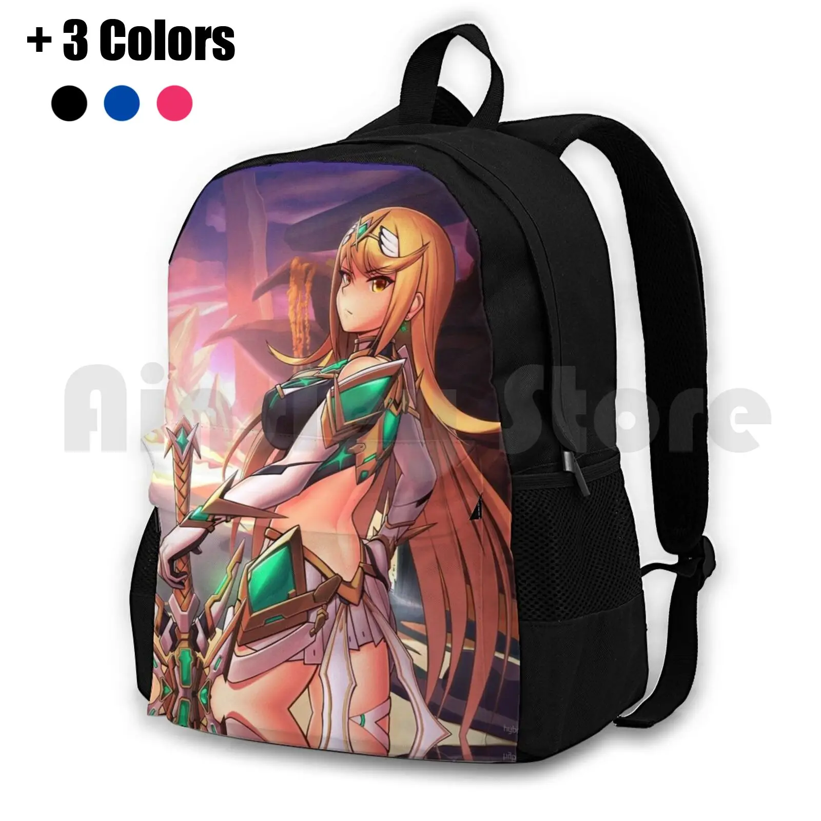 Dannagh Sunset Outdoor Hiking Backpack Riding Climbing Sports Bag Mythra Hikari Xenoblade Chronicles Xenoblade 2 Torna Sunset