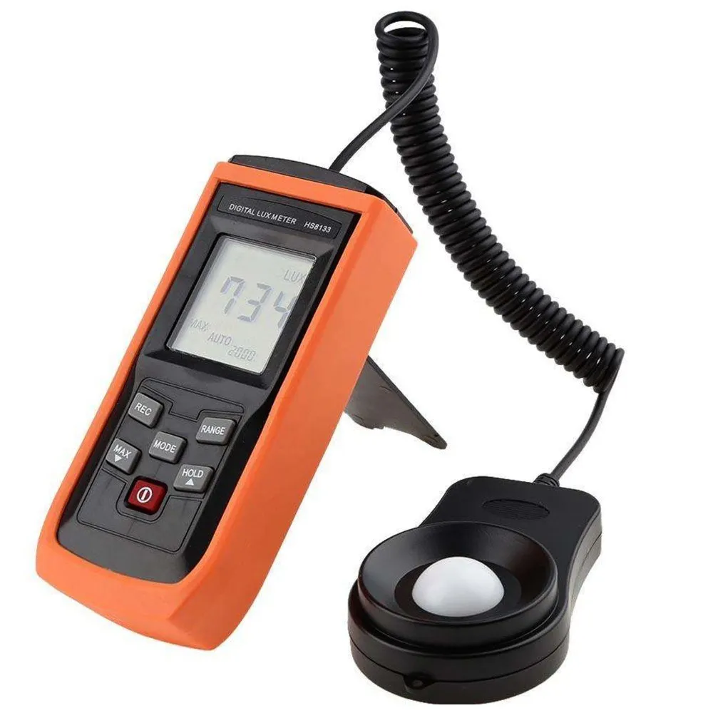 Digital Light Meter Illuminometer 200000 LUX Meters Lux/FC Meter Luminometer Sunshine Photometer