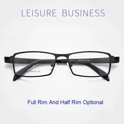 Casual And Comfortable Business Men Style Alloy Frame Glasses Half Rim And Full Rim Optional New Arrival
