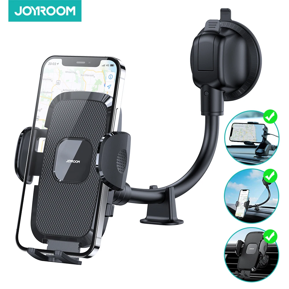 Joyroom Portable Car Phone Holder Long Arm Mobile Car Holder for Phone Car Mobile Support Car Stand for iPhone Samsung Xiaomi