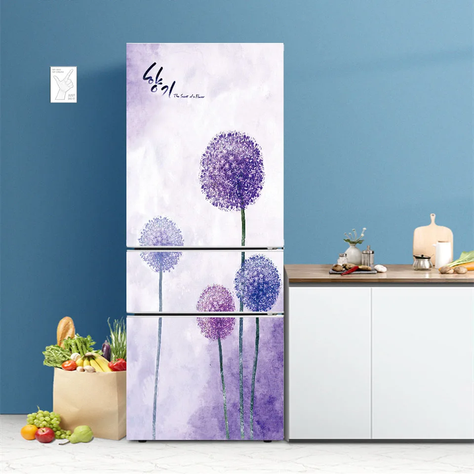 3D Self-adhesive Step Bell Tower Refrigerator Sticker For Kitchen Vinyl Fridge Cover Film Home Decor Art Mural Wall Decal Poster view 4