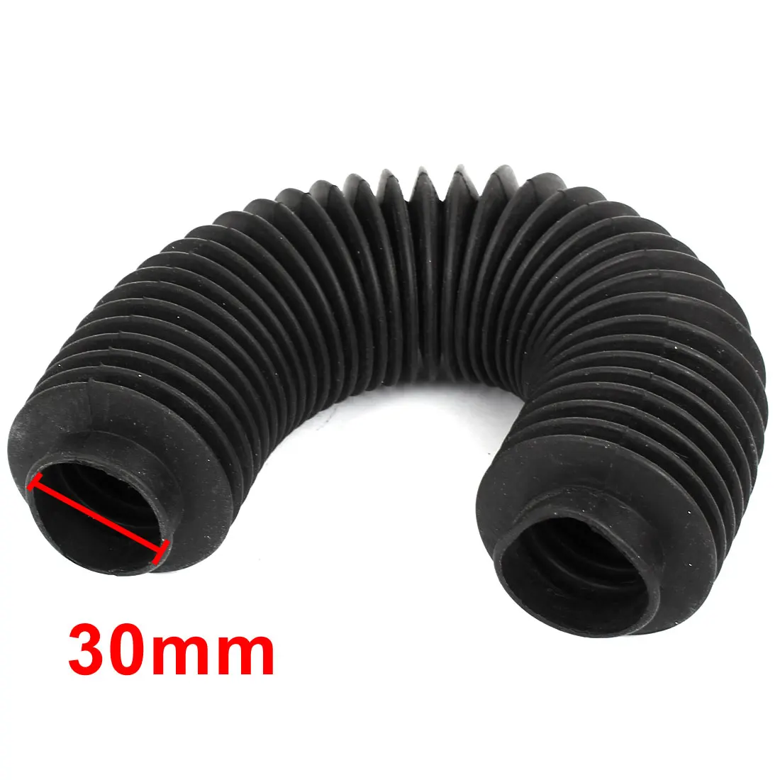 

Uxcell Dustproof Machinery Rubber 30mm Inner Diameter Flexible Bushings Corrugated Bellows Moulded Ball Screw Cover