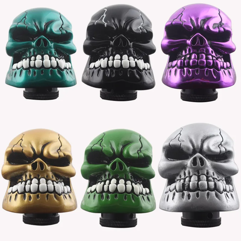 6 colors Universal Manual Gear Shift Knob Shifter Lever Knob Big Mouth Skull Gear Knob Pomo Marchas Car truck Accessories