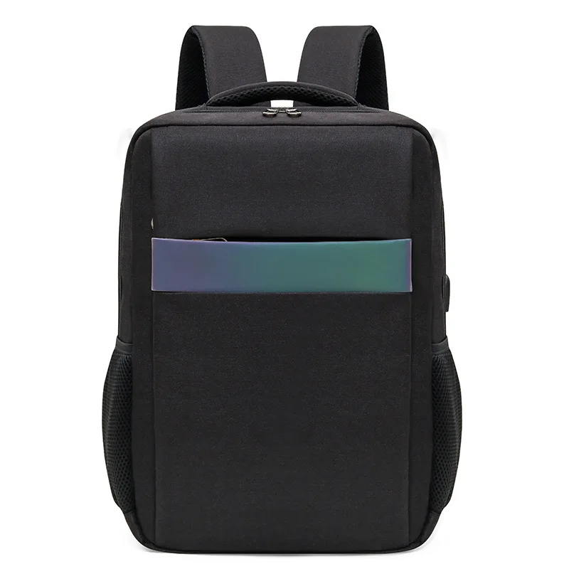 High Quality Nylon USB Charging Men Backpack Reflective Stripe Business Backpack Men Large Capacity Men Laptop Backpack Bag