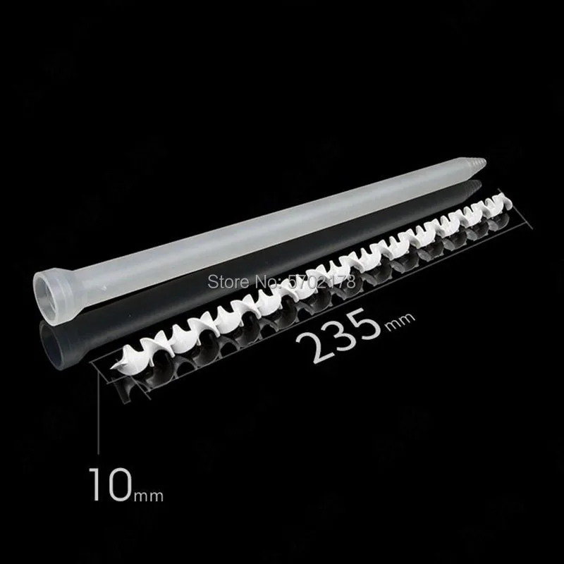 10pcs Resin static mixer MC10-24 used for double epoxy resin mixing nozzle silicone mixing filling machine mixing tip