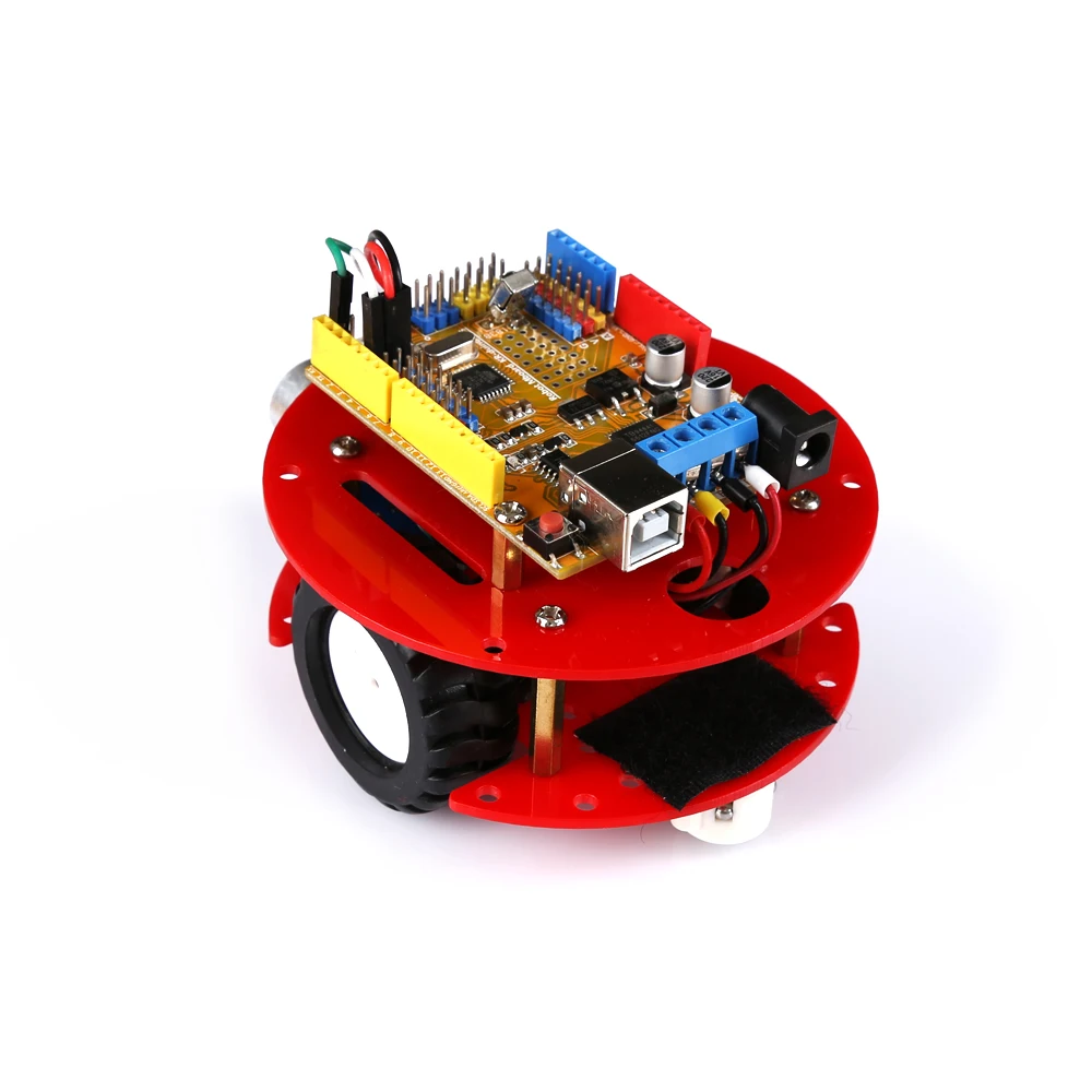 Mini Smart Robot Car Kit for UNO R3+ motor driver on board, Ultrasonic Sensor, IR Remote for Arduino,Ultrasonic tracking,STEM