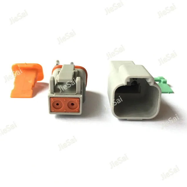2 Pin Female Male DT Series Waterprooof Auto Plugs Car Connector DT04-2P AT04-2P DT06-2S AT06-2S For Deutsch