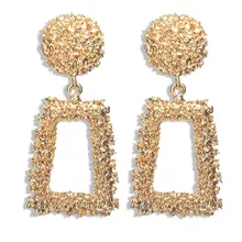 Big Geometric Drop Earrings for Women #3