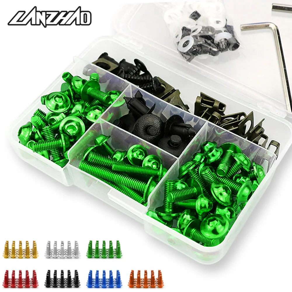 Tornillos de carenado para motocicleta, Kit de tornillos de Clip de sujeción personalizado para Kawasaki Z1000, Z250, Z400, Z650, Z800, Z900, RS