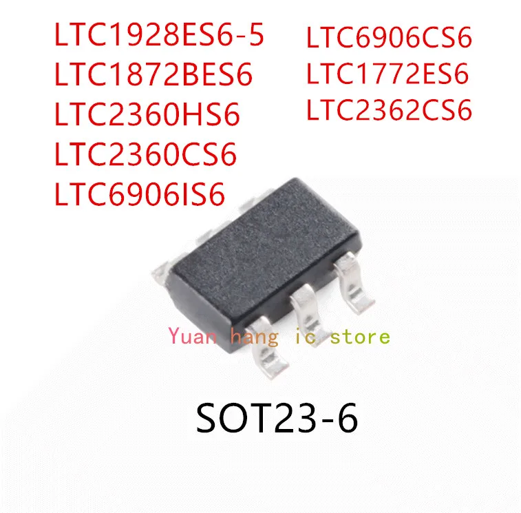 10PCS LTC1928ES6-5 LTC1872BES6 LTC2360HS6 LTC2360CS6 LTC6906IS6 LTC6906CS6 LTC1772ES6 LTC2362CS6 IC