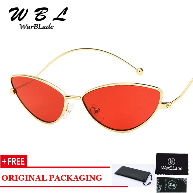 

WarBLade Elegant Cat eye Women Sunglasses Luxury Brand Designer Small Alloy Frame Gradient Multicolour Male Female Eyewear New