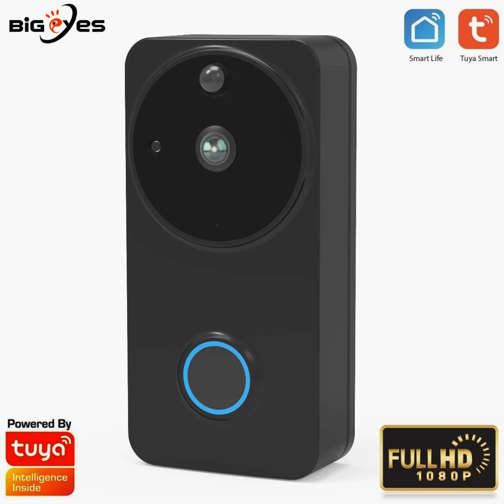 TUYA Doorbell WiFi Tuya Video Doorbell Camera Smartlife 2.0MP 1080P HD Camera Two Way Audio Camera TUYA Videodoor Phone TUYA APP