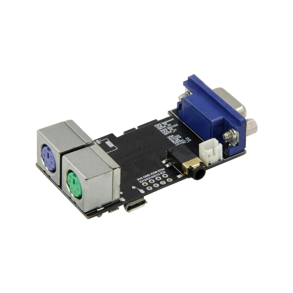 LILYGO® FabGL VGA32 VGA ESP32 PSRAM módulo V1.4 controlador PS/2 ratón teclado gráficos biblioteca juego ANSI/VT circuitos terminales