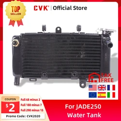 CVK Motorcycle Aluminium black Radiator Cooler Cooling Water Tank for Honda Magna JADE 250 Sapphire Magna250 JADE250 Dragon Dogs