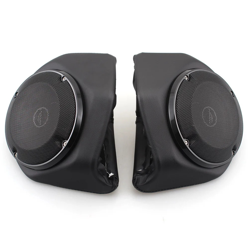 Motorcycle Black Tour Pack Rear Speaker For Harley Touring Road King Street Electra Glide Ultra Limited FLHR Special 2014-2020