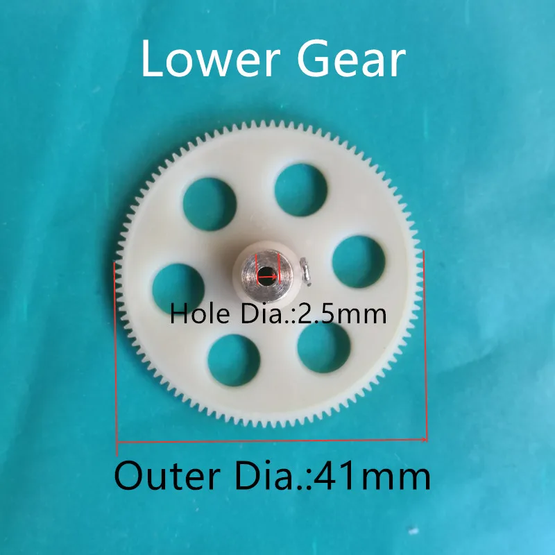 100 T 100 diş ana dişliler üst alt A B 41mm çap için R/C helikopter Model oyuncaklar yedek parça aksesuarları