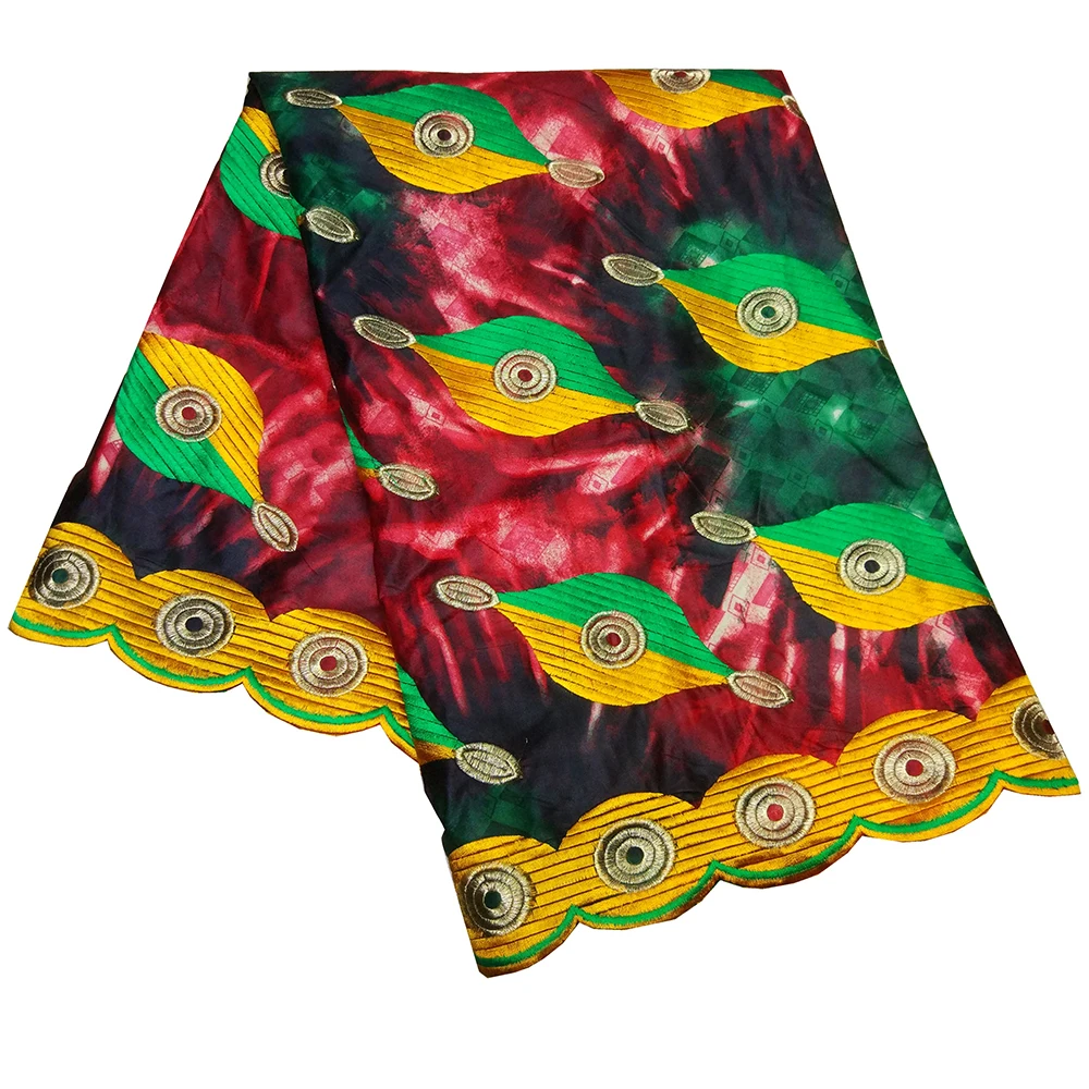 Tela africana Bazin Riche Getzner con bordado, tela Kwanzaa para vestido de fiesta, novedad de 2019