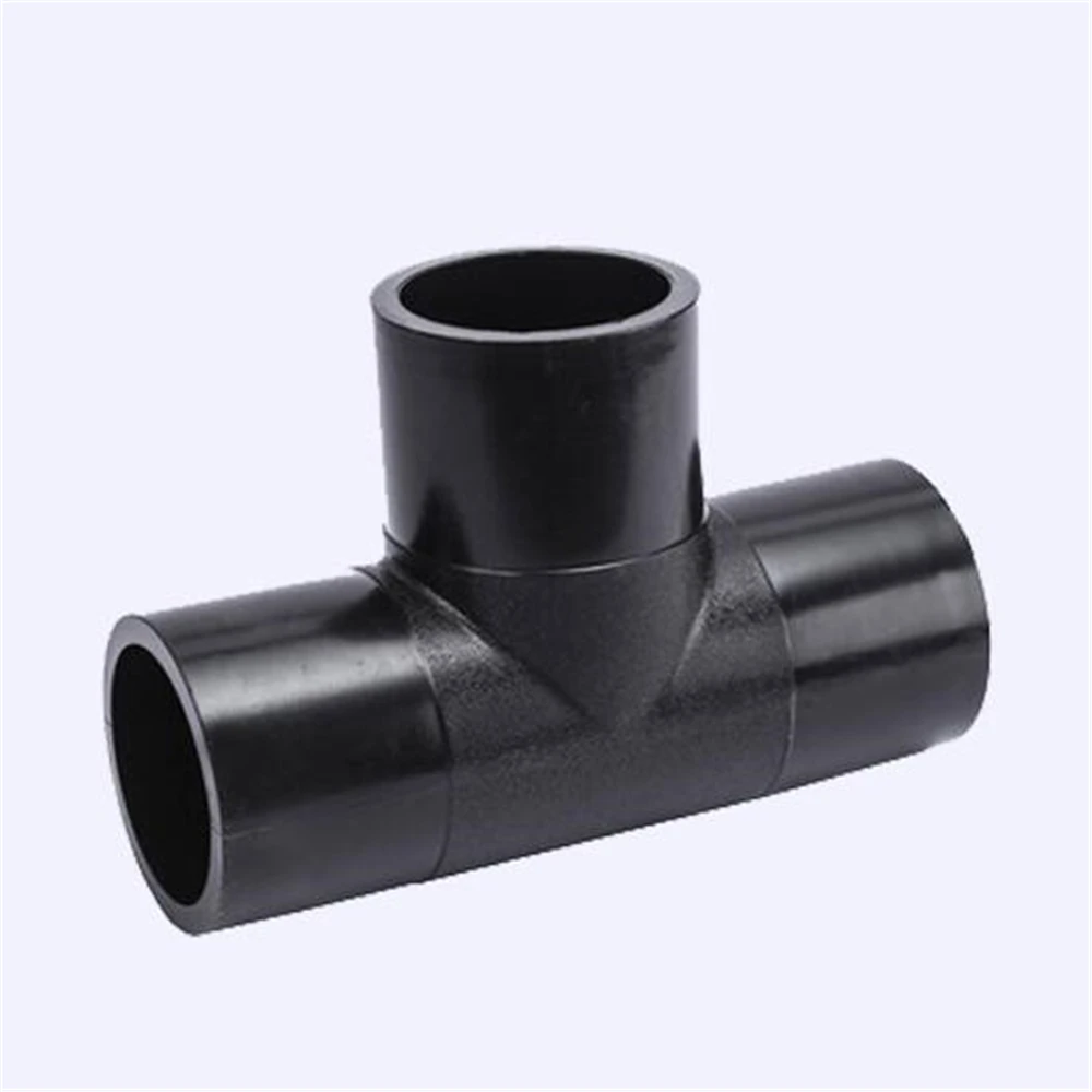 Giunto di testa PE63-315 uguale diametro Tee PE63-500 raccordi a t raccordi per tubi dell'acqua in PE