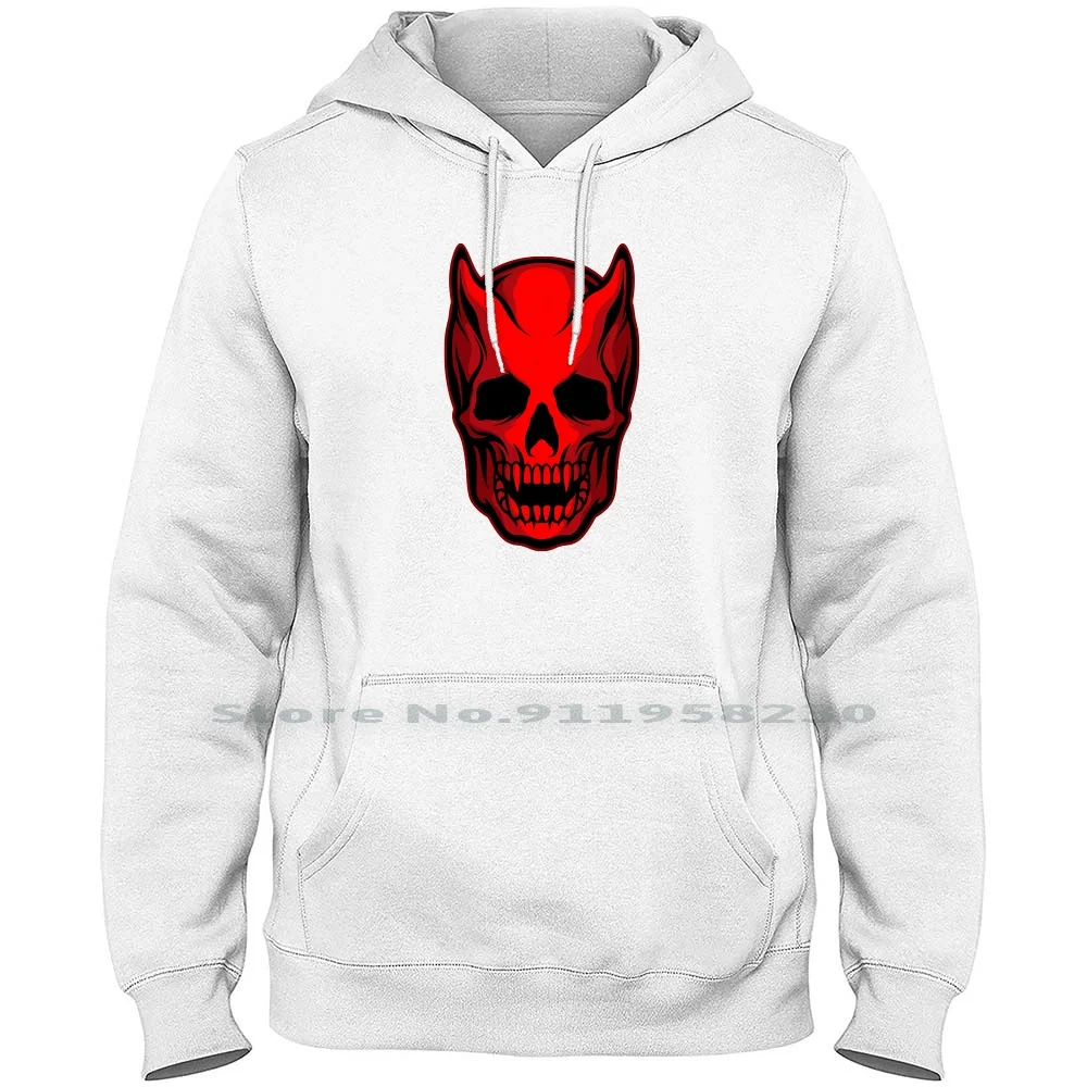 Red Monster Skull Men Women Hoodie Sweater 6XL Big Size Cotton Monster Cartoon Skull Movie Comic Tage Game Red Age St Ny Me