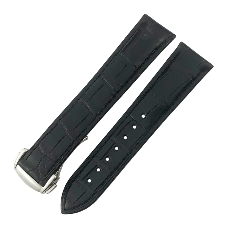 Crocodile Leather Watch Band Fit for Omega De Ville Seamaster Constellation 18mm 19mm 20mm 21mm 22mm Real Alligator Skin Strap