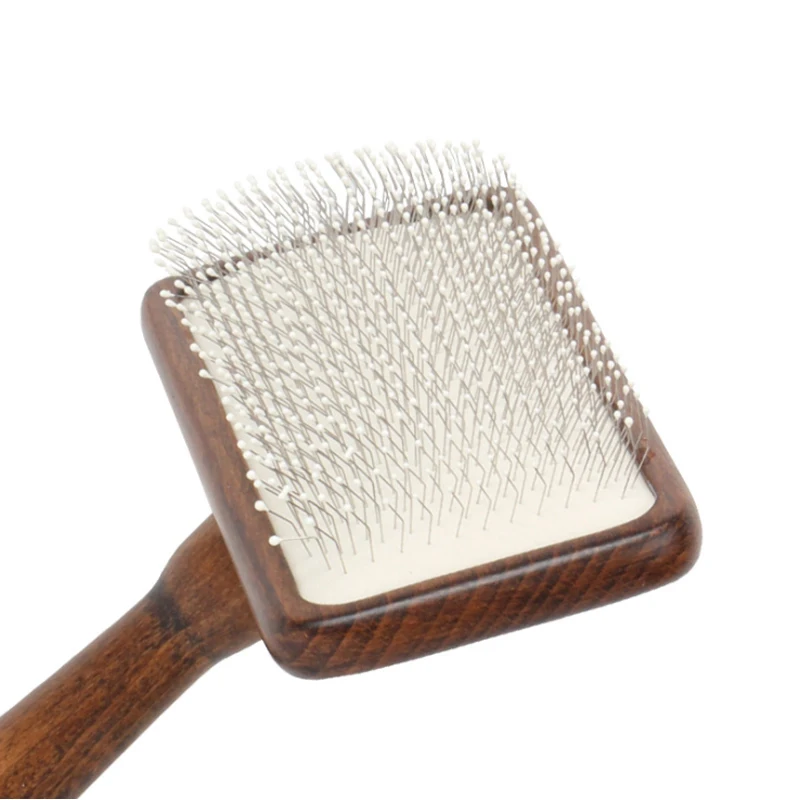 Dogs Hair Remover Brush Pet Cat Grooming Tool Brush Wood Puppy Big Dog Combs Pet Flea Comb Dog Shedding Comb Cleaning Supplies