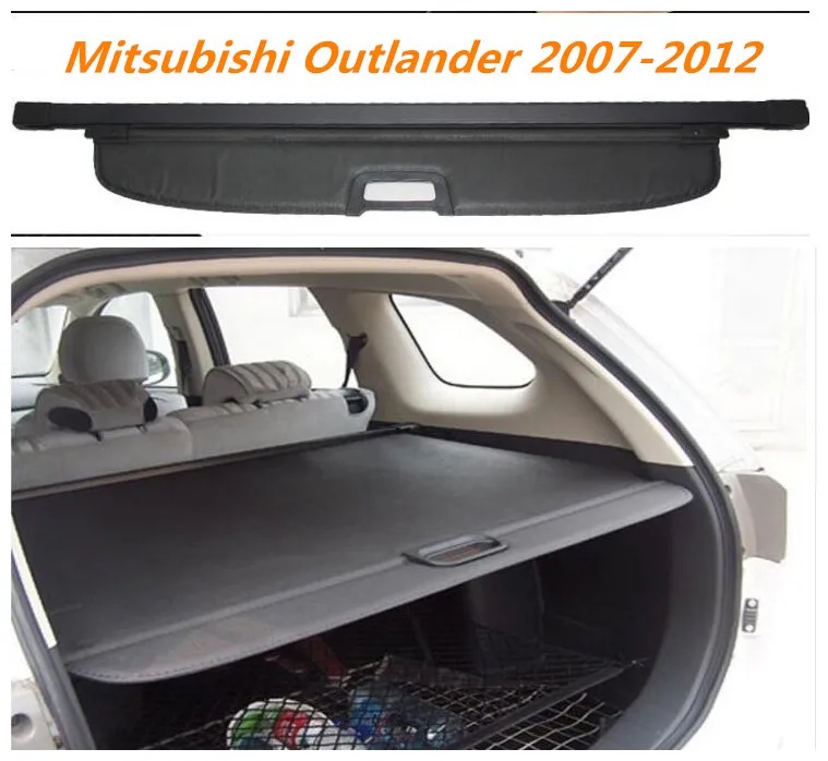 Car Rear Trunk Security Shield Cargo Cover For Mitsubishi Outlander 2007-2012 High Qualit Auto Accessories