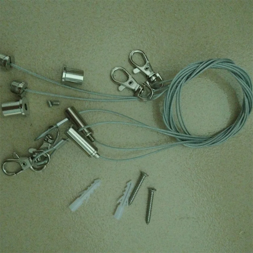 Free Shipping Adjustable Promotional stainless steel light ceiling cable gripper for LED panel