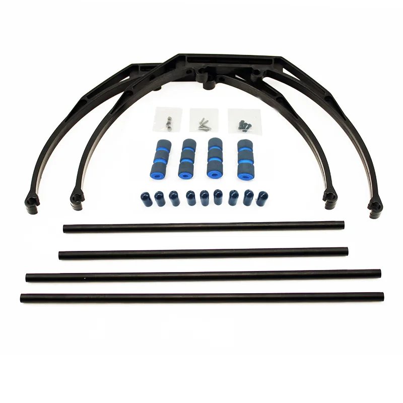 

F450 F550 Frame Landing Gear Landing Skid FPV Aerial Photography Gimbal Damping Tall Foot Stool-black for RC quadcopter